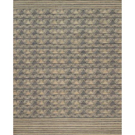 1'-6" X 1'-6" Square Charcoal / Natural Wool | Polyester Rug