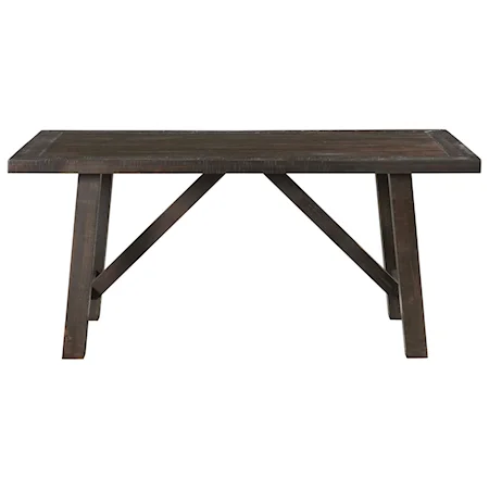 Rustic Trestle Dining Table