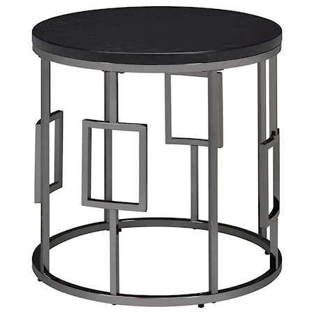 Contemporary Round End Table