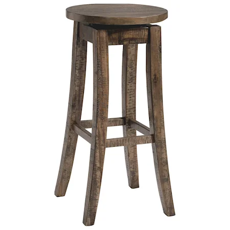 30" Swivel Backless Bar Stool