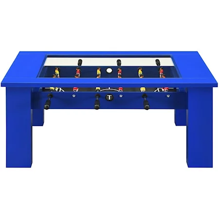 Foosball Coffee Table with Game Pieces Included