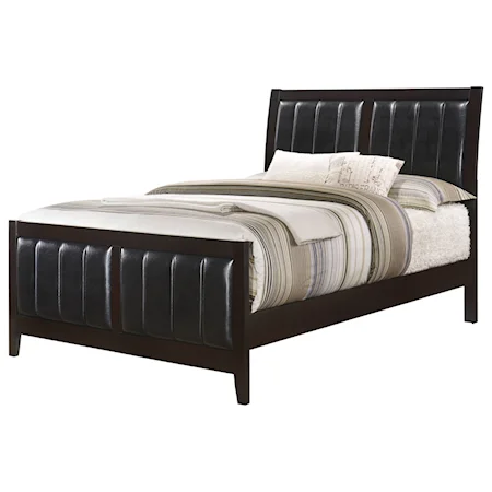 King Bed with Upholstered Panels