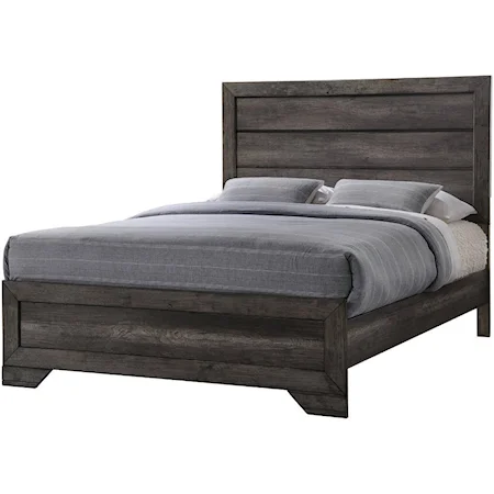 Rustic Plank King Bed