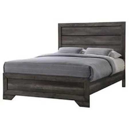 Rustic Plank Twin Bed