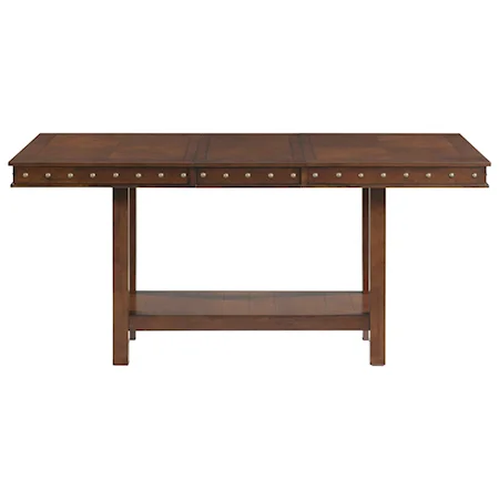 Counter Height Table with Nailead Trim