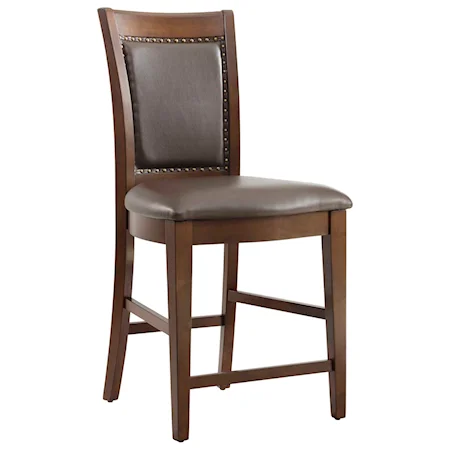 Counter Stool with Nailhead Trim