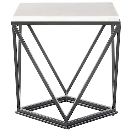 Contemporary Square End Table