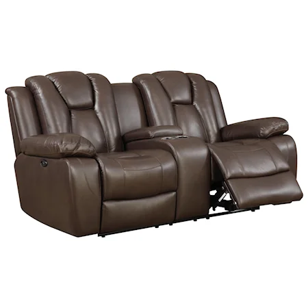 Power Loveseat with Console