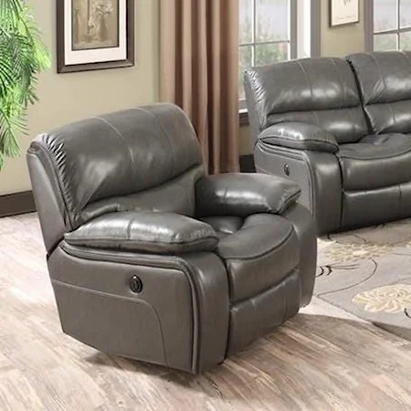 Power Recliner with Pillow Arms