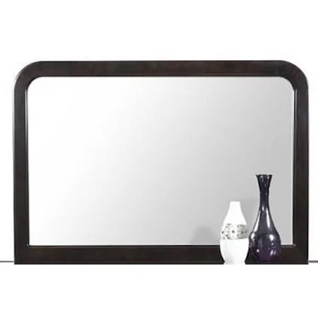 Framed Dresser Mirror with Rounded Corners
