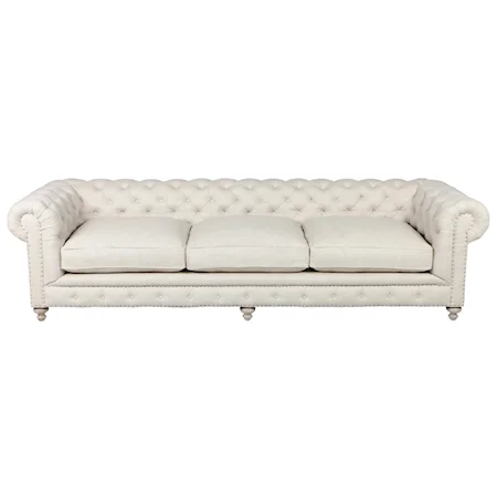 Finn Sofa with Deep Tufted Chesterfield Couch Back