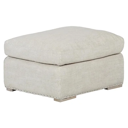 Gentle Styled Elise Ottoman with Casual Transitional Look