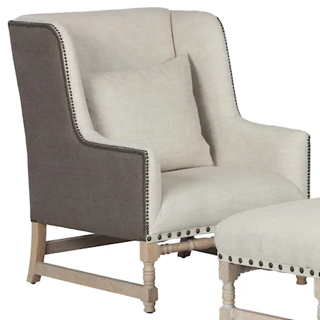 Transitional Luca Chair with Bold Furniture Design Style