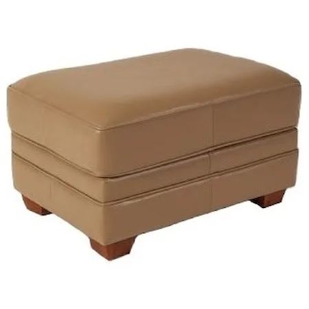 Ottoman with Block Feet