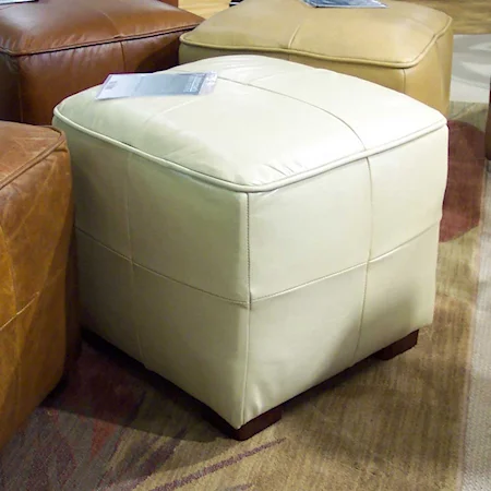 Cream Leather Cube