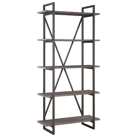 Contemporary Bookshelf 36" with 5 Shelves