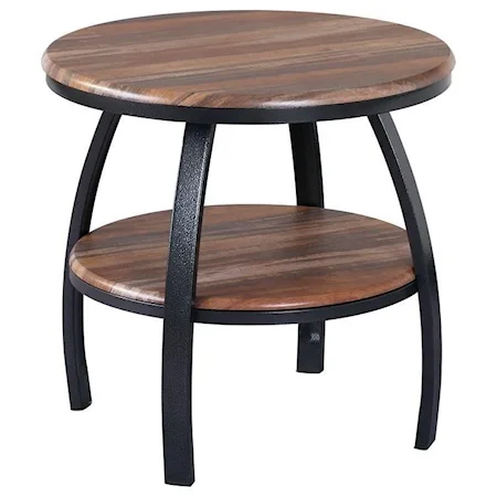 Contemporary 23.5'' Round End Table