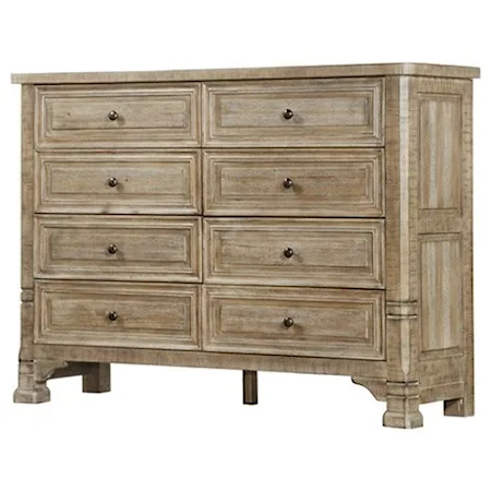 Transitional Dresser with 8 Drawers