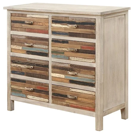 Multi Color 8-Drawer Accent Chest