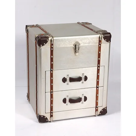 Glam 2-Drawer End Table