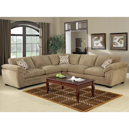 Large Corner Sectional Sofa in Contemporary Furniture Style