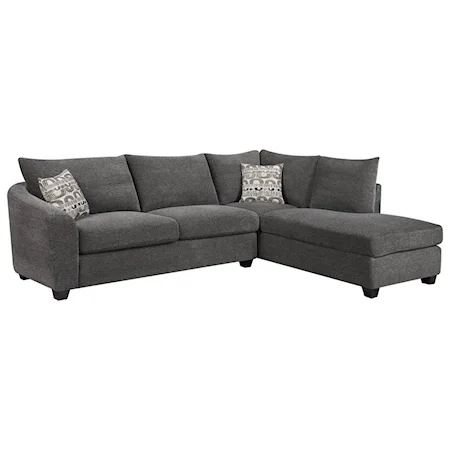 2 Piece Sectional with Loose Pillow Back