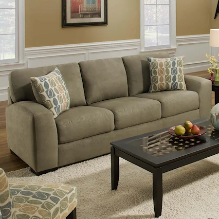 Casual Contemporary Plush Sofa