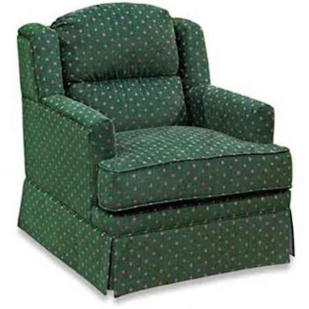 Wing Back Skirted Chair