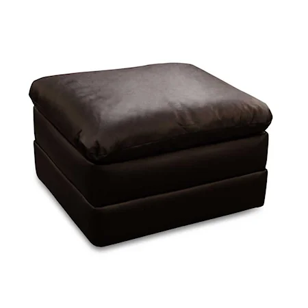Leather Upholstered Ottoman