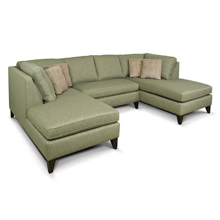 Sectional Sofa w/ Two Chaise Lounges