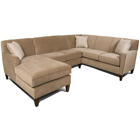 Contemporary 3-Piece Sectional Sofa with LAF Chaise