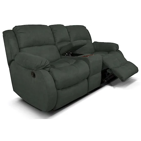 Double Rocking Reclining Love Seat with Console