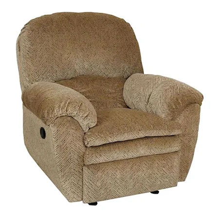 Casual Minimum Proximity Recliner with Pillow Arms