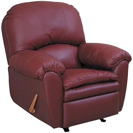 Casual Reclining Lift Chair with Pillow Arms