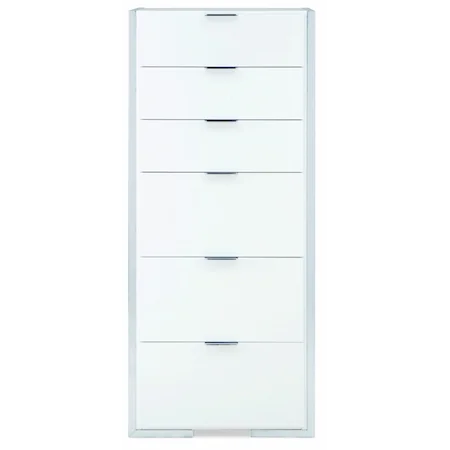 Narrow Chest of Drawers with 6 Drawers