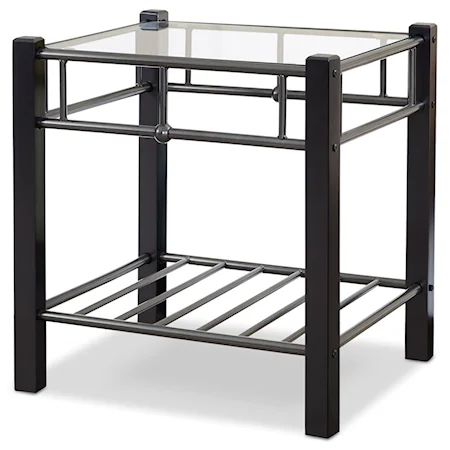 Scottsdale Nightstand with Glass Surface