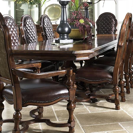 Rectangular Double Pedestal Dining Table