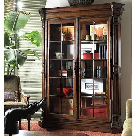 Traditional Display Cabinet with Glass Doors