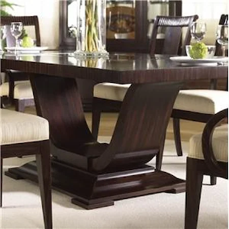 Rectangular, Pedestal Dining Table