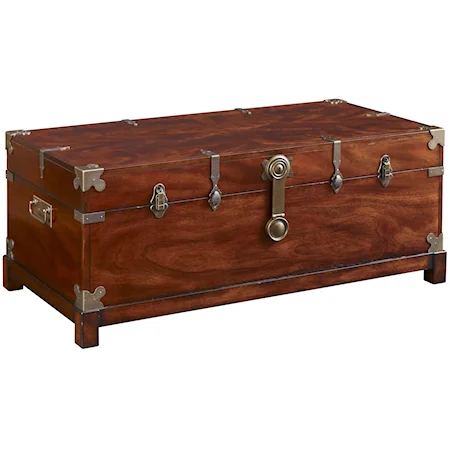 Trunk Cocktail Table w/ 2 Trays