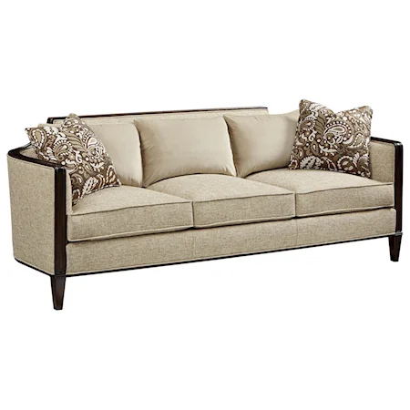 Blake Sofa with Exposed Wood Frame