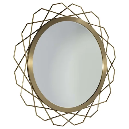 Bauble Round Metal Mirror