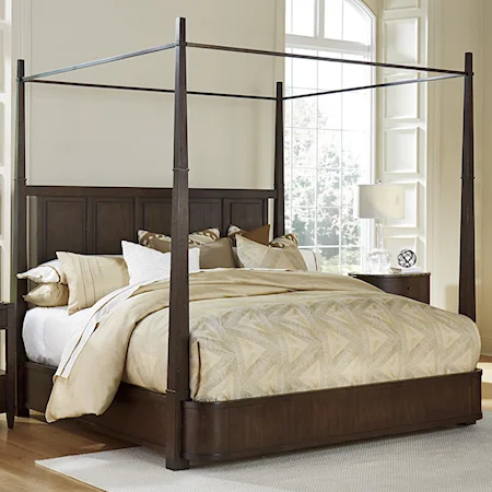 California King Avery Metal Canopy Bed