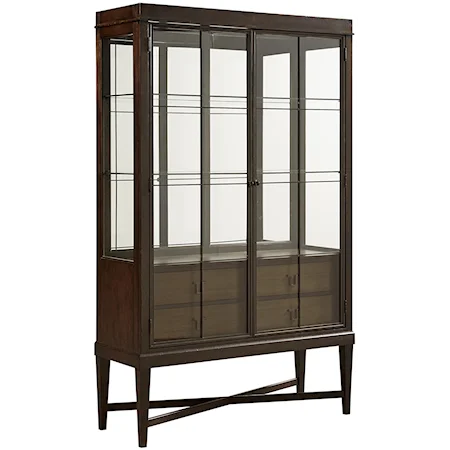 Ansel Display Cabinet with Interior Lighting