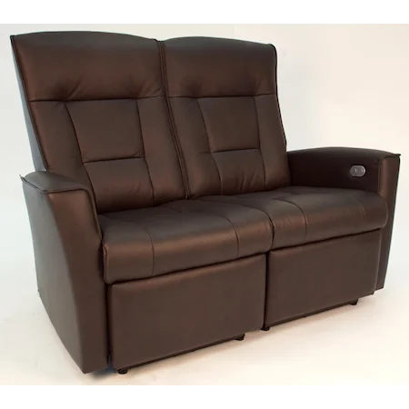 Motorized Wall Saver Loveseat with Track Arms