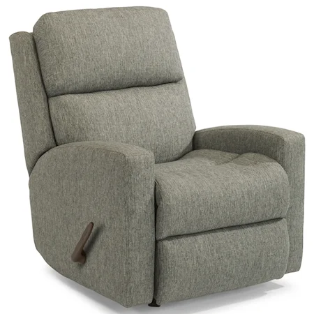 Contemporary Casual Swivel Glider Recliner