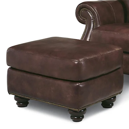 Leather Ottoman