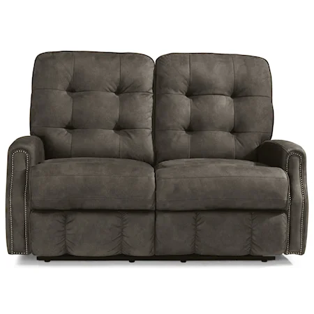 Button Tufted Reclining Loveseat