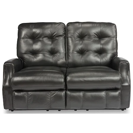 Button Tufted Reclining Loveseat