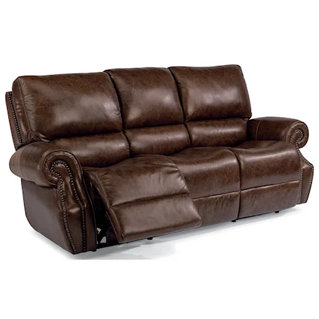 Power Reclining Sofa with Power Tilt Headrests and USB Ports